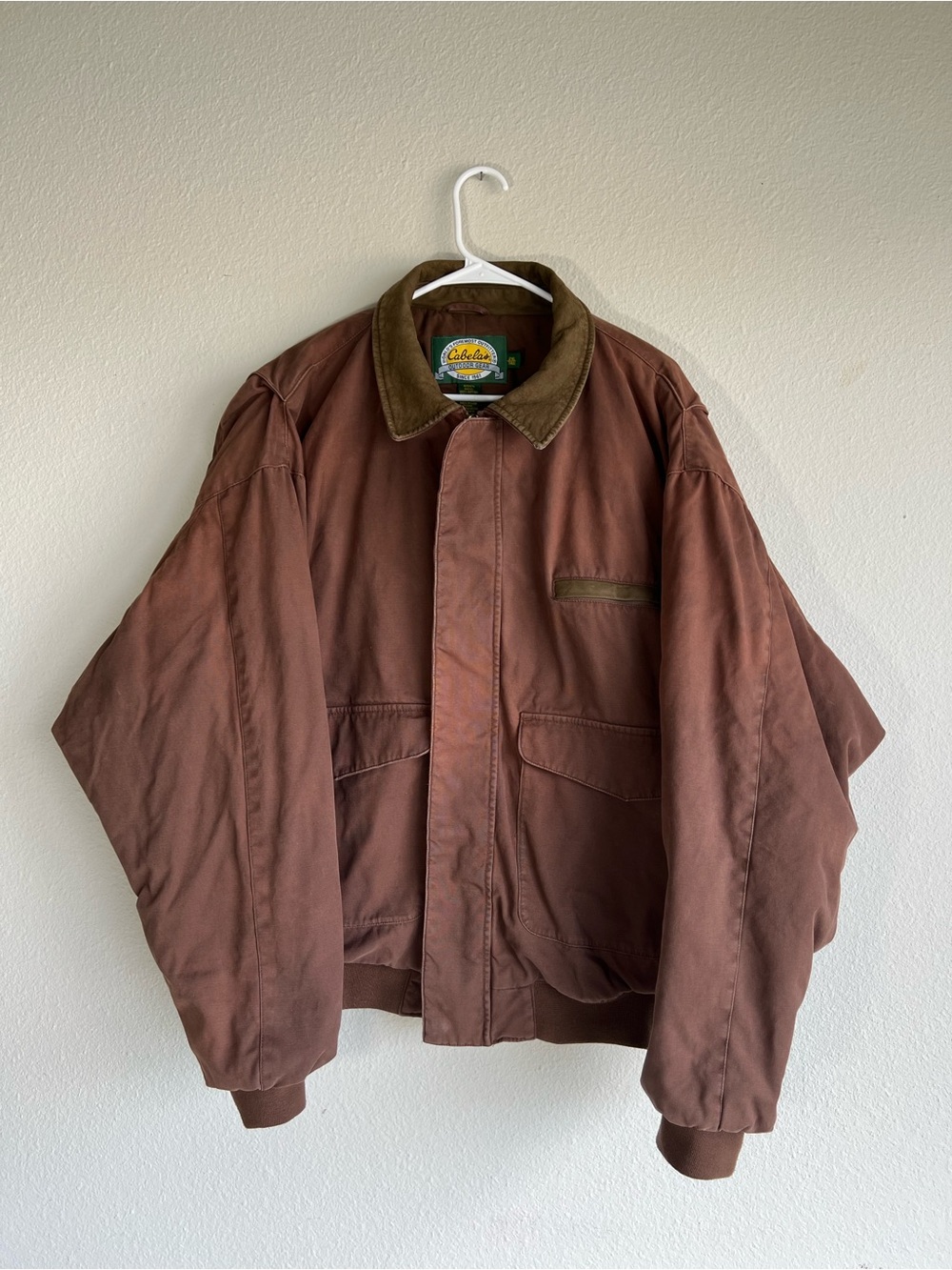 Cabelas Insulated Chore Coat Mens 2XLT Tall Brown Heavy Barn Jacket Thinsulate